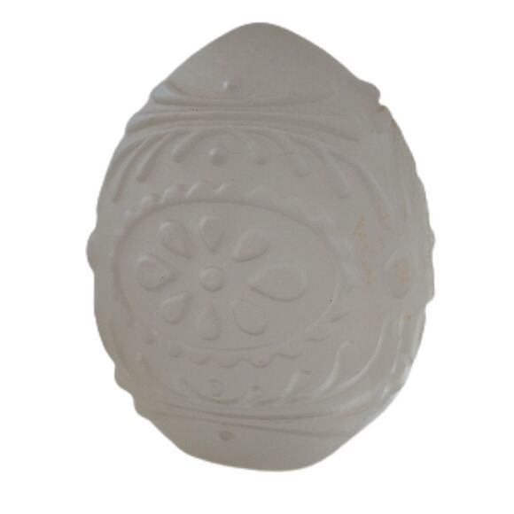 Goebel Annual Crystal Egg Oval Decorated Etched Glass Vintage 1979 Frosted Retro - Picture 9 of 16